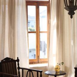 Reuth Linen Curtain, Natural Custom Livingroom Blackout Cotton Extra Long 1Pc - thumbnail 3