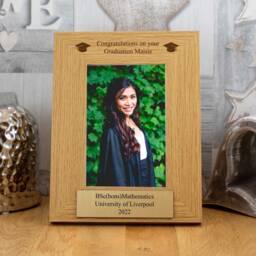Personalised Graduation Photo Frame With Gold Effect Plaque - thumbnail 3