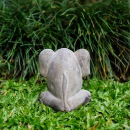 Elephant Statue 6 Inch/15 cm, Figurine, Concrete Statue, Garden Decor, Birthday Gift, Outdoor Living Room, Housewarming - thumbnail 4