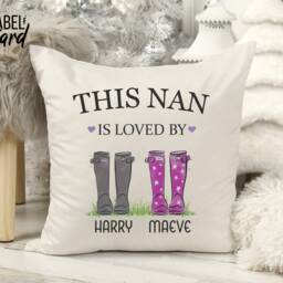 Personalised Nanny Cushion - Birthday Gift New Christmas Gifts For Nan - thumbnail 3