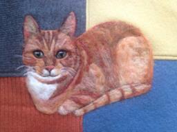 Personalized Needle Felted Pet Pillows -Taking No Rush Custom Orders - Recycled Wool Sweater Fabric Pillow, Cat Or Dog Pillow, Unique Gift