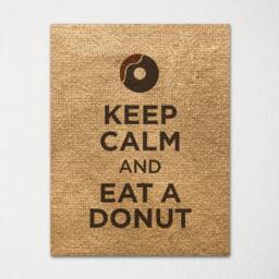 Keep Calm & Eat A Donut - Fine Art Print Choice Of Color Purchase 3 Receive 1 Free - thumbnail 2
