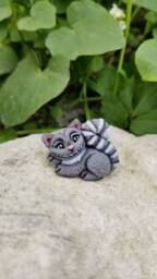 Handmade Cheshire Cat Figurine, Alice in Wonderland Miniature - thumbnail 3