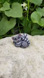 Handmade Cheshire Cat Figurine, Alice in Wonderland Miniature - thumbnail 2