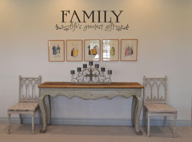 Family Life's Greatest Gift Vinyl Wall Lettering Sticker Decal Home Decor Kw098 - image 1