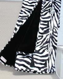Zebra Home Decor, Black & White, Velvet Blanket, Safari Jungle Theme Throw Wedding Couple Gift - thumbnail 1
