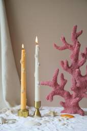 Scented Taper Candles Sea-Inspired Starfish Decor, Set Of 2 - thumbnail 1