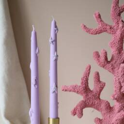 Scented Taper Candles Sea-Inspired Starfish Decor, Set Of 2 - thumbnail 2