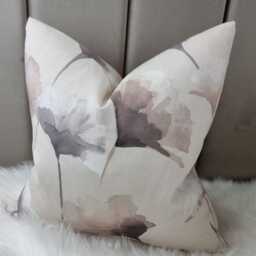 Abstract Watercolour Cushion Cover John Lewis Ginkgo Design Fabric Neutral Pillow Case - thumbnail 2