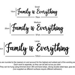 Family Is Everything Wooden Words Wall Art Large - thumbnail 3