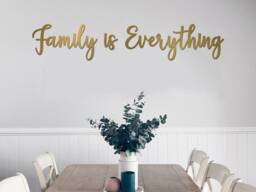 Family Is Everything Wooden Words Wall Art Large - thumbnail 1