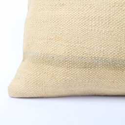 Handwoven Turkish Kilim Pillow Bohemian Lumbar Cushion, 16x24 - thumbnail 2