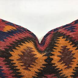 Vintage Turkish Kilim Pillow Cover, 16x24 Lumbar Cushion - thumbnail 2