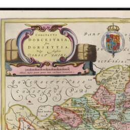 Ancient Dorset Map - Old Antique Of -1665 -Old Wall Print- Poster Art-Wall Art-English Maps - thumbnail 2