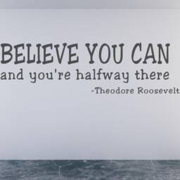 Believe in Yourself Wall Decal - History Classroom You Can & You're Halfway There - Decal - thumbnail 2