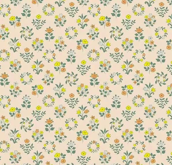 Liberty London Fitted Crib Sheet Vintage Floral Baby Bedding - image 1