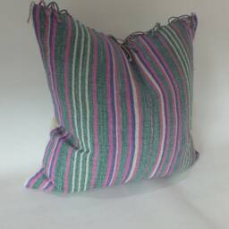 Vintage Hmong Handwoven Pillow Cover Bohemian Textile Throw Cushion - thumbnail 3