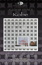 Wall Stencil Kobe Allover - Reusable Stencils For Walls Instead Of Wallpaper -Diy Decor - thumbnail 3