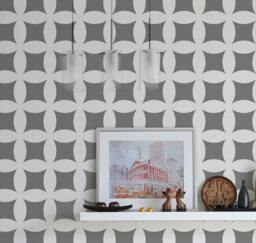 Wall Stencil Kobe Allover - Reusable Stencils For Walls Instead Of Wallpaper -Diy Decor - thumbnail 1