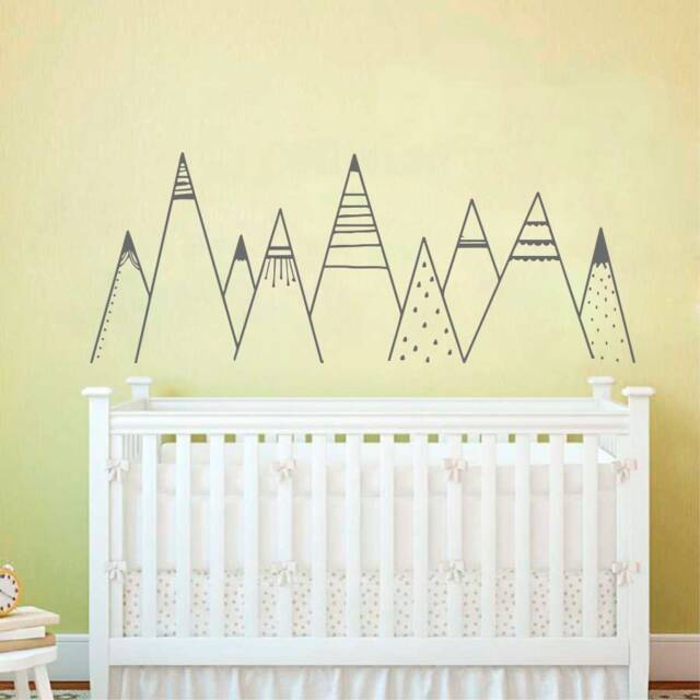 Mountain Wall Decal Adventure Nursery Decor 5177 - image 1