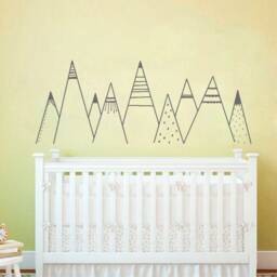 Mountain Wall Decal Adventure Nursery Decor 5177 - thumbnail 1