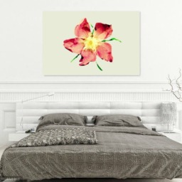 Alaska Rose Art Print, Digital Download, Printable Poster, Wildflower Wall Art, & Gold, Nursery Print - thumbnail 2
