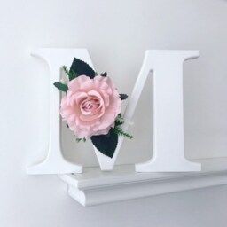 Nursery Letter - Floral Wooden L Boho Nursery Decor New Baby Gift Shower Girls - thumbnail 2