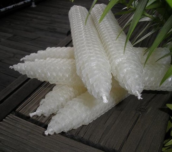 Pure Beeswax Taper Candles. Set Of 6 - image 1