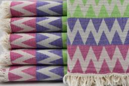 "Zigzag Towel, Geometric Towel, Double Face Towel, 38""x67"