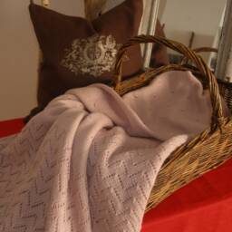 Linen Cushion 45 X cm, Cover With Print, Brown Printed, Natural Linen Old Pink - thumbnail 4