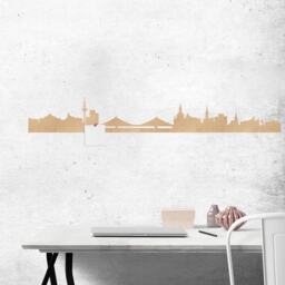 Korkline Dresden Skyline Murals City Panorama Pinboard Decoration Made Of Cork Wall Sticker Living Room Tattoo Bedroom Silhouette - thumbnail 1
