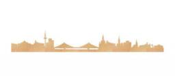 Korkline Dresden Skyline Murals City Panorama Pinboard Decoration Made Of Cork Wall Sticker Living Room Tattoo Bedroom Silhouette - thumbnail 2