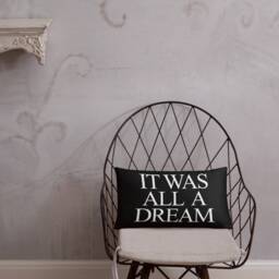 It Was All A Dream Pillow Stylish Home Decor Throw Pillow - thumbnail 4