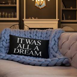 It Was All A Dream Pillow Stylish Home Decor Throw Pillow - thumbnail 3