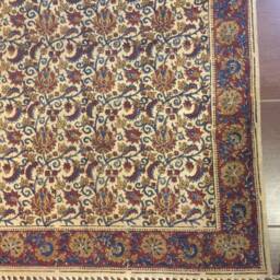 Handmade Cotton Rug Kalamkari Block Print, 3x5 Ft - thumbnail 3