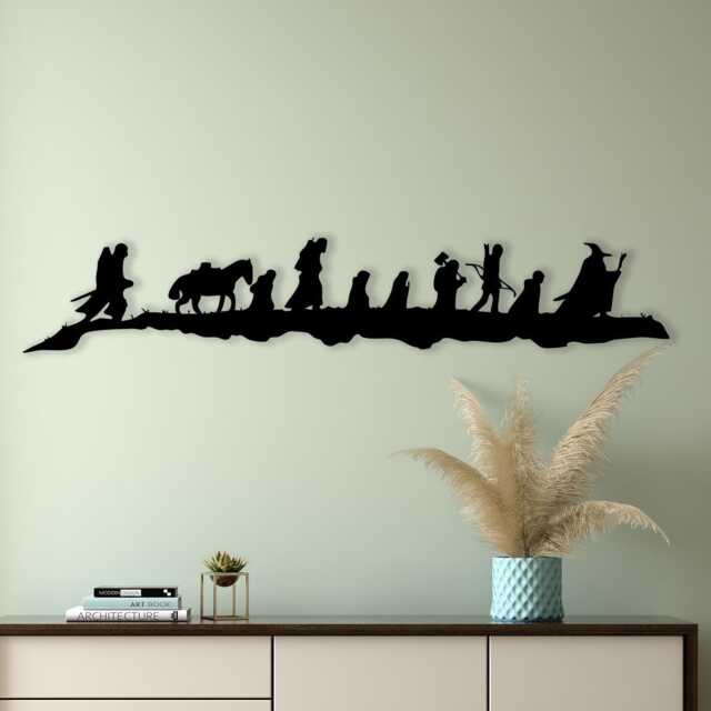 Epic Fantasy Metal Wall Art, Nerdy Home Theater Decor, Unique Birthday Gift - image 1
