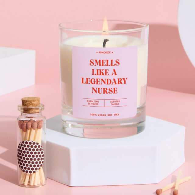 Gift For Nurse Scented Candle Appreciation Keepsake Her Student Present Birthday Graduation Christmas - image 1