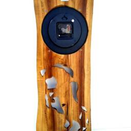Horse Wood Clock, Wooden Decor, Rustic Wall Animals Forest Animals, Hanging Home Decor - thumbnail 4