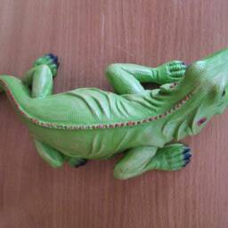 Iguana Sculpture Reptile Memorial Lizard Figurine Exotic Garden Statue Wildlife Animal Outdoor Lawn Decor Back Yard Flowerbed Keepsake - thumbnail 4