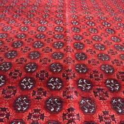Handwoven Afghan Wool Rug 9.11x6.8 Ft Mowrai Gul Carpet - thumbnail 2