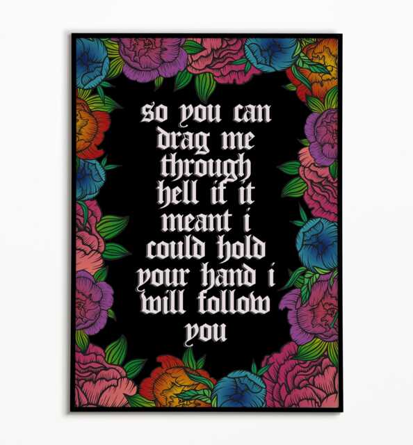 Bring Me The Horizon Follow You Inspired Print Indie Rock Music Poster - image 1