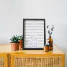 Guitar Wall Art, A4 Print, High Quality Poster, Music Gift For Musician, Decor - thumbnail 3