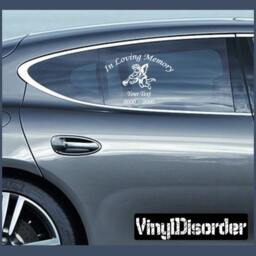 Angels 4 in Loving Memory Custom Car Or Wall Vinyl Decal Stickers - Ilmangels4Et - thumbnail 1