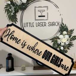 Home Is Where My Girls Are - Street Sign 3D Look Personalised Wall Mount New Style Decor - thumbnail 4