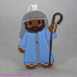 Gingerbread Nativity Decorations Felt Christmas Tree Ornaments - thumbnail 3