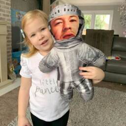 Knight in Shining Armour Mini Me??? Photo Doll/Face Teddy Novelty Gift - thumbnail 3