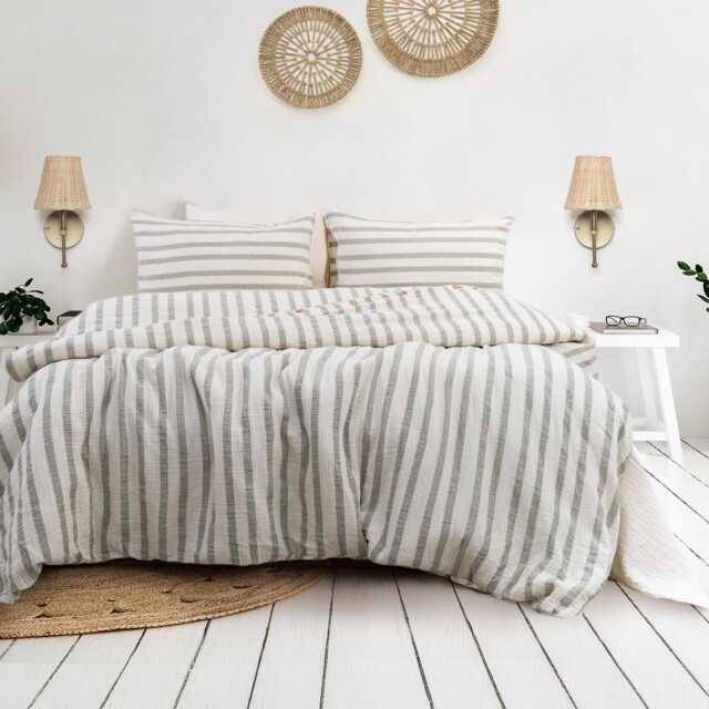 Breathable Muslin Duvet Cover Organic Turkish Cotton Bedding - image 1