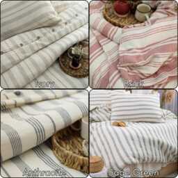 Breathable Muslin Duvet Cover Organic Turkish Cotton Bedding - thumbnail 4