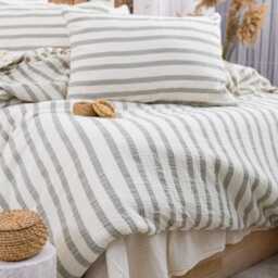 Breathable Muslin Duvet Cover Organic Turkish Cotton Bedding - thumbnail 2