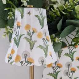Cordless Touch Lamp. Beautiful Decoupaged Gisela Graham Inspired Dandelion & Bee Usb Rechargeable Lamp.other Designs Available - thumbnail 2